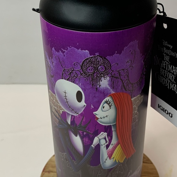 Disney Night Before Christmas Tumbler Jack Skellington & Sally Igloo Can New - Picture 3 of 12